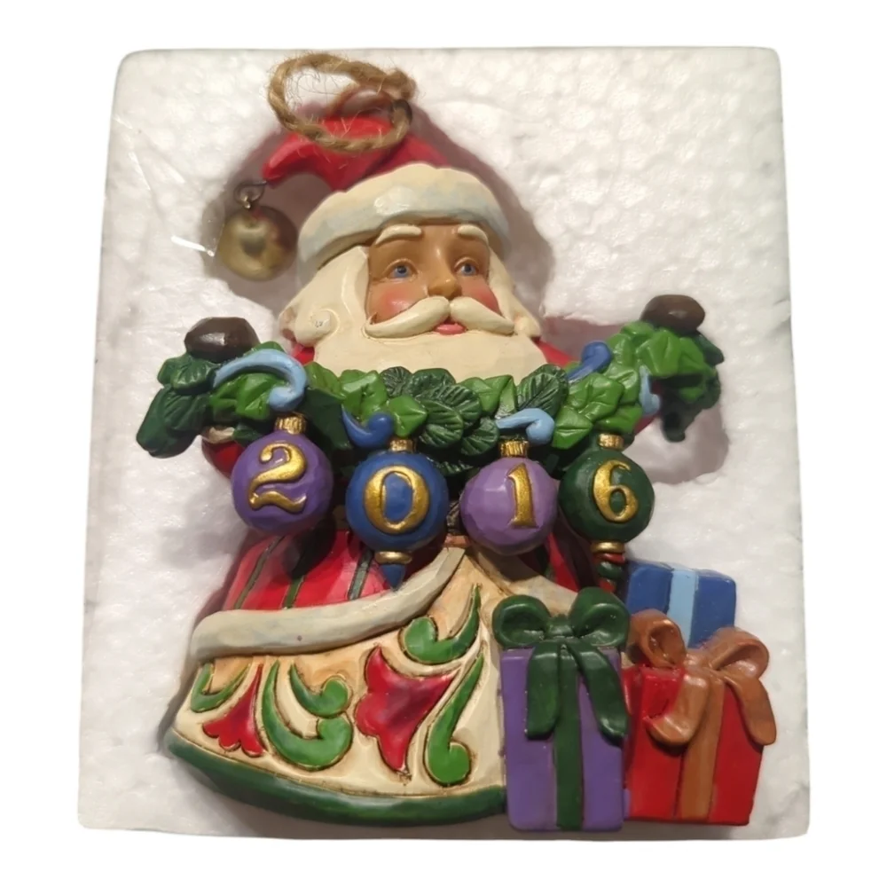 Jim Shore 2016 Annual Santa Ornament Heartwood Creek #4054532